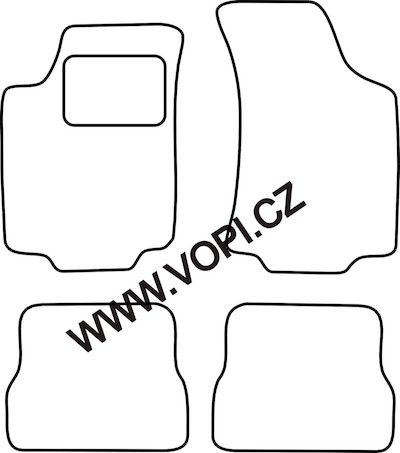 Autokoberce Volkswagen Golf 3/ Vento 1991 - 1997 Colorfit (4902)